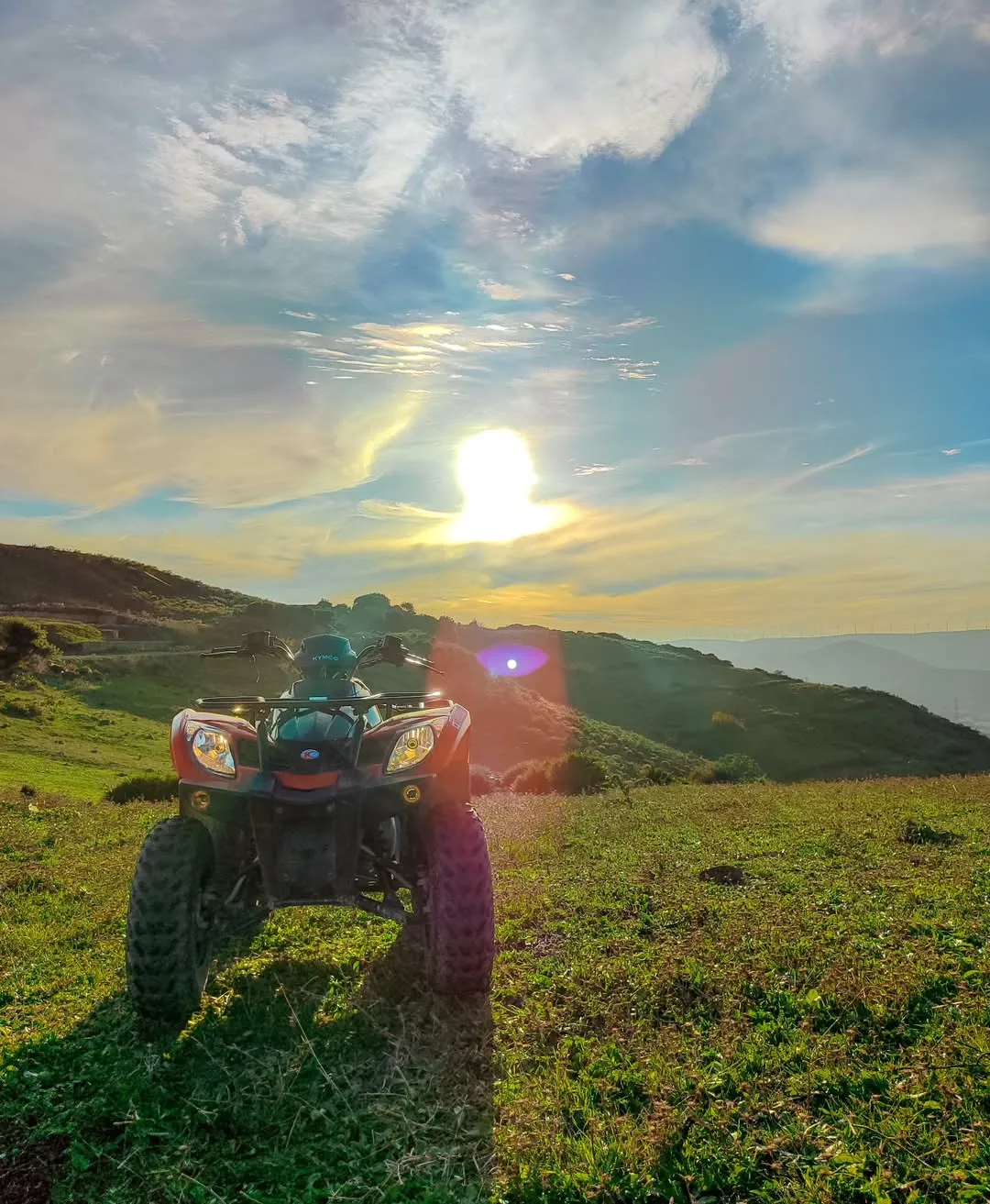 Vue panoramique Randomed Quad Tanger, circuits quad sur les collines de Tanger